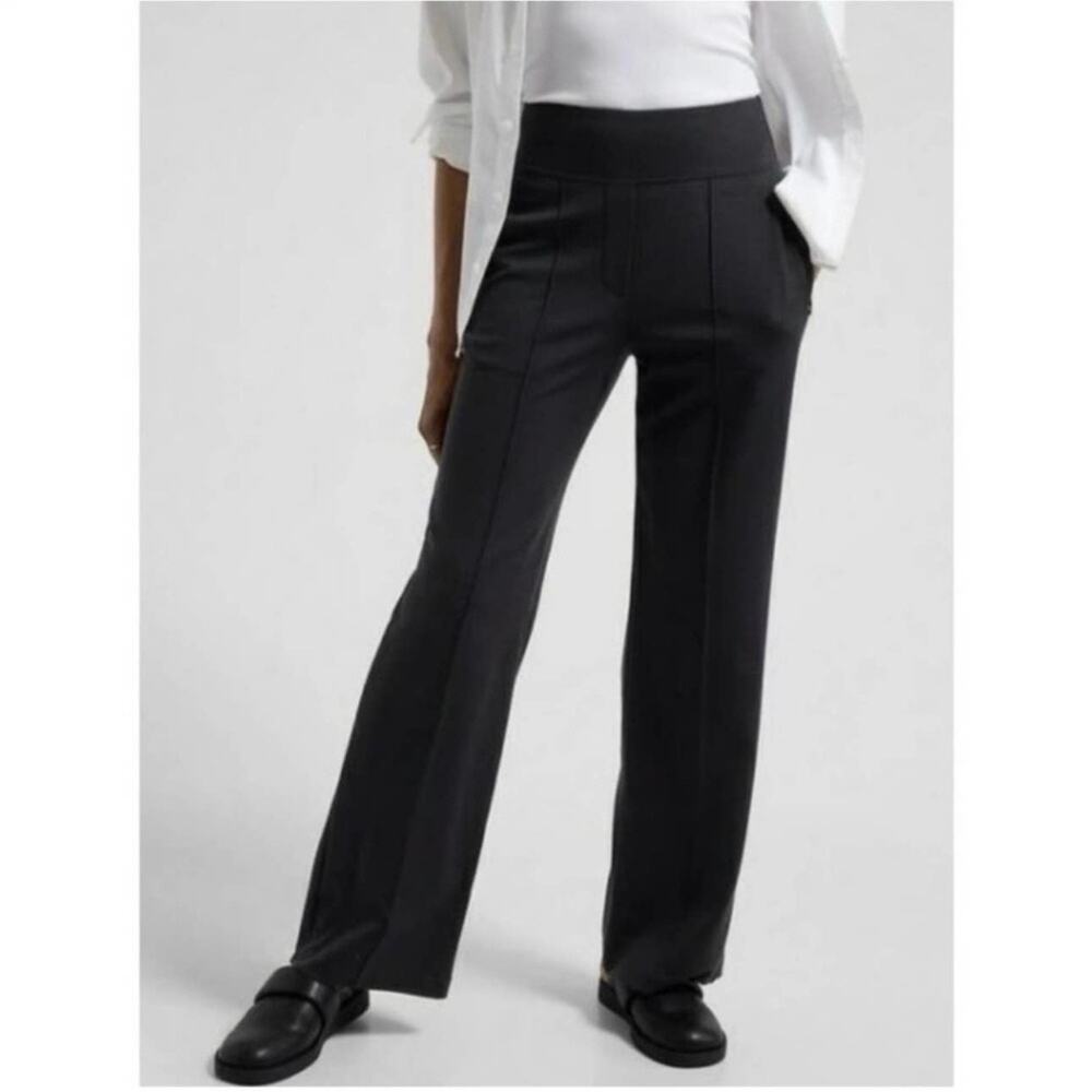 Athleta Pants Womens 16 Black Eastbound Wide Leg Stretch Pull On Casual Stretch